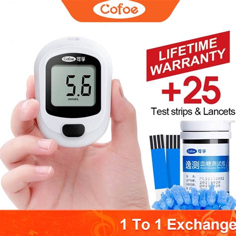 Cofoe Yice Blood Glucose Meter Glucometer Blood Sugar Test Kit Glucose