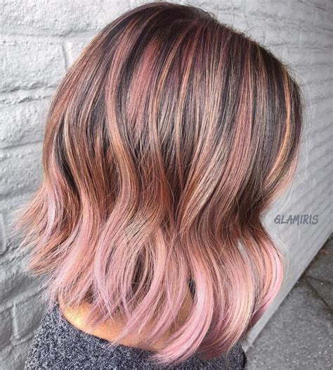 40 Ideas Of Pink Highlights For Major Inspiration Brown Hair With Pink