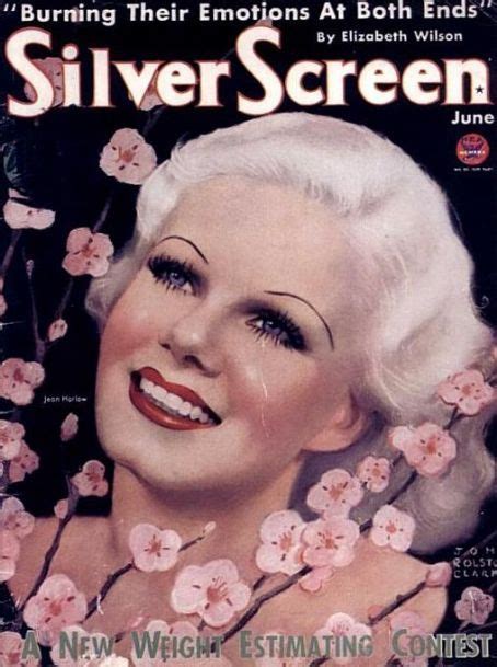 jean harlow on the cover of silver screen magazine usa june 1934 jean harlow harlow