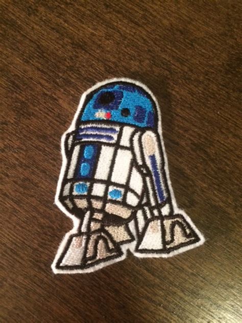 R2d2 Star Wars Embroidered Iron On Patch Etsy