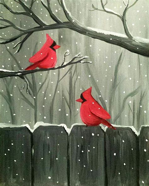 The bliss of summer makes the heart sing the songs of love! Paint Nite: Winter Visitors