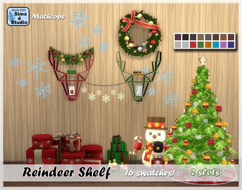 My Sims 4 Blog Reindeer Shelf By Mathcope