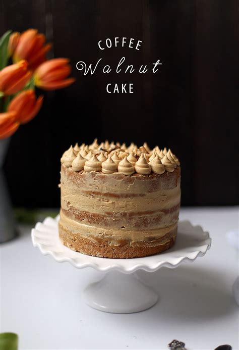 Coffee And Walnut Cake Recipe Whisking Kitchen Coffee And Walnut
