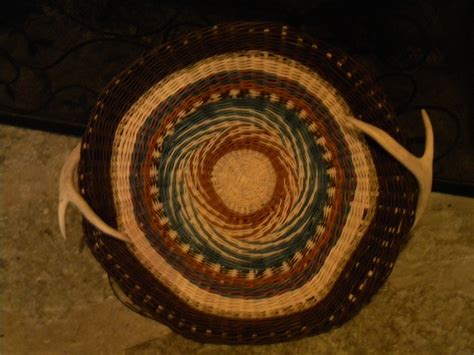 Cherokee Double Wall Basket With Antler Baskets On Wall Basket