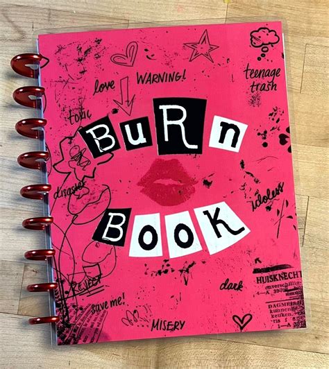 Mean Girls Burn Book Cover Logo Combo Svg Digital Download Thats So
