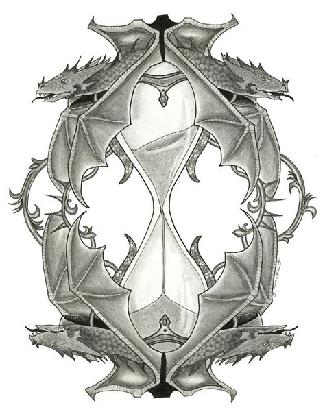 Dragons Hourglass Shawna Ravenwinter Mckim Hourglass Tattoo Dragon Artwork