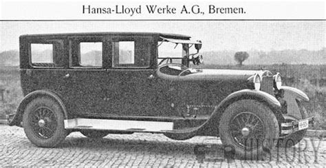 Hansa Lloyd Hansa Lloyd History 1908 1963