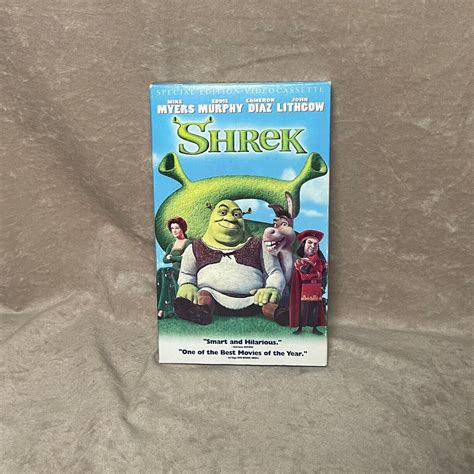 Vintage 2001 Big Box Shrek Special Edition Videocassette Vhs Etsy