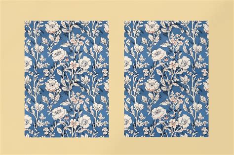Modern Chinoiserie Floral Pattern Seamless Chinoiserie Background