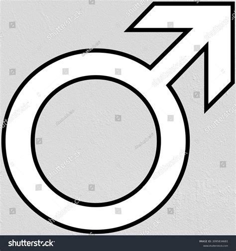 Male Gender Symbol Masculinity Sign Stock Illustration 2095834681