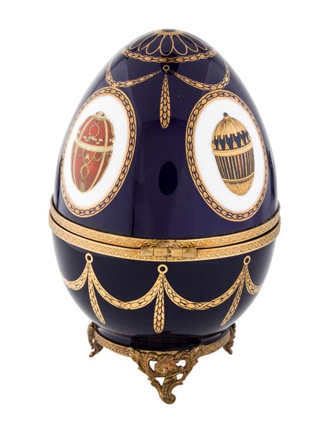 Fabergé Imperial Swan Egg Music Box Decor And Accessories Fbg20288