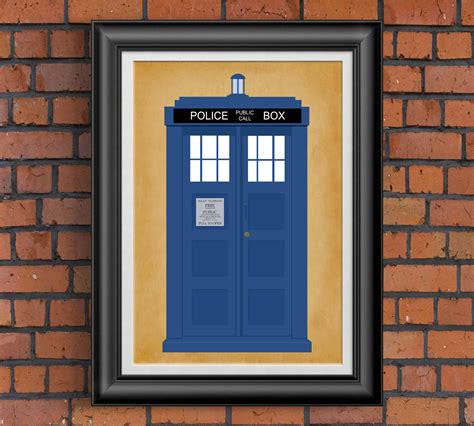 Tardis Poster Tardis Decor Doctor Who Wall Art Dr Who Etsy