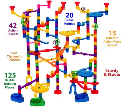 Marble Genius Marble Run Extreme Set 145 Complete Pieces Free