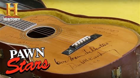 Pawn Stars Guitar Autographed By The Beatles History Youtube