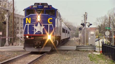 Amtrak Piedmont Train 74 Arriving And Departing Durham Nc Youtube