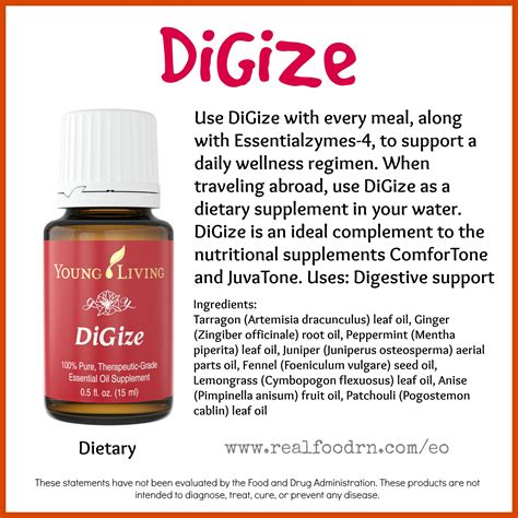 Shop our collection of young living essential oils. DiGize Essential Oil | Real Food RN