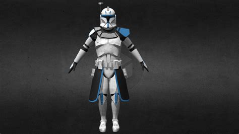 Captain Rex Phase1 Updated Buy Royalty Free 3d Model By Marr Velz