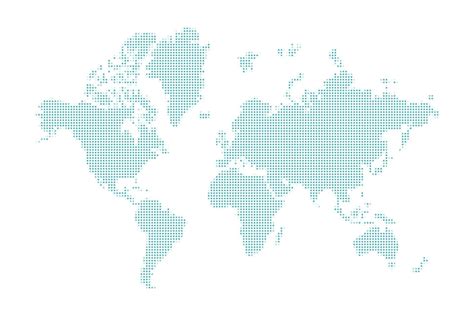 Blue Dotted World Map 2220282 Vector Art At Vecteezy