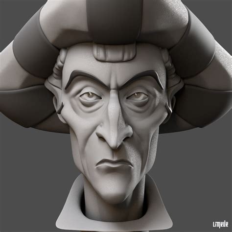 3d Character Character Design Judge Claude Frollo Disney Animated Movies 3d Face Disney And
