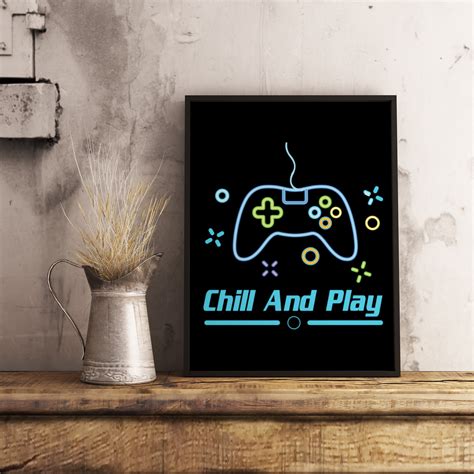Chill And Play Poster Etsy