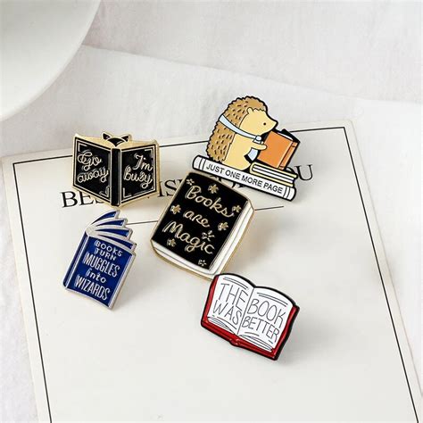 Book Pins Brooch Collection Hedgehog Better Magic Book Brooches