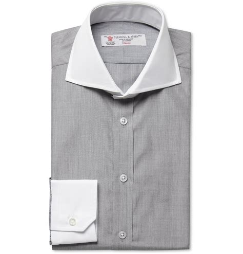 The Turnbull And Asser Contrast Collar Dress Shirt Flawless Crowns