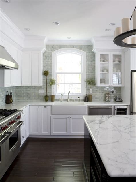 Pictures of kitchens traditional off white antique kitchen. Dark Wood Kitchen Floor | Houzz