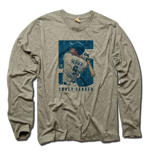 Corey Seager Mlbpa Officially Licensed Los Angeles Long Sleeve Shirt S