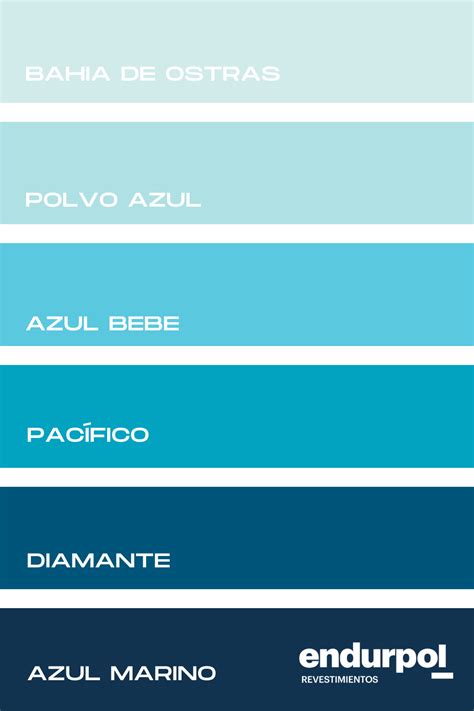 paleta de azules nombres de colores colores de pintura azules paletas de colores