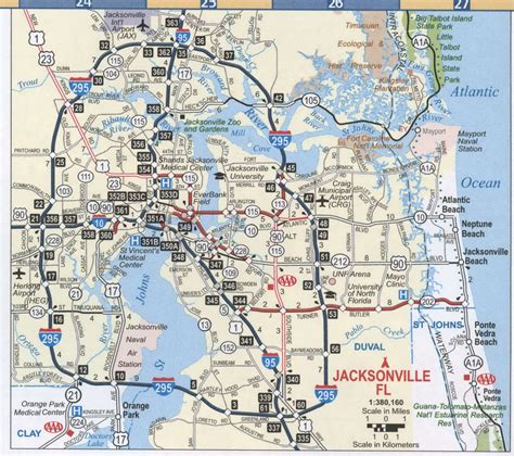 Jacksonville Fl On A Map World Map