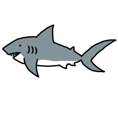 Shark Clip Art Black And White Free Clipart Images