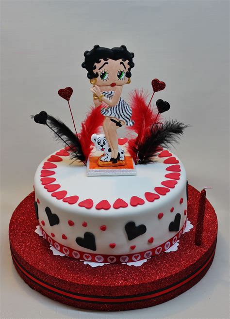 Betty Boop Birthday Cake With Color Flow Decorations Betty Boop Images