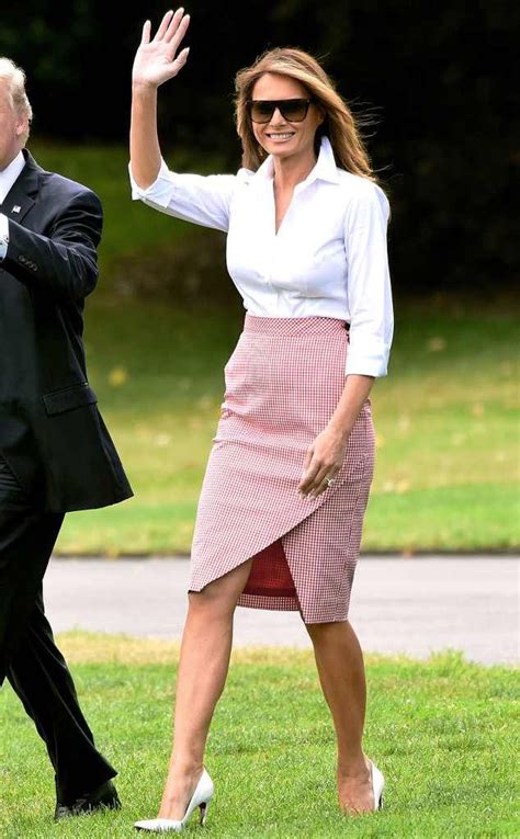 Pencil Skirt From Melania Trump S Best Looks Trousers Women Wide Leg Milania Trump Style