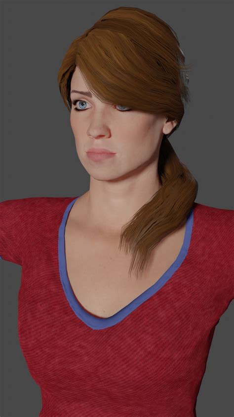 3d Model Woman Penelope Low Poly Ready For Games 3d Model Vr Ar Low Poly Cgtrader