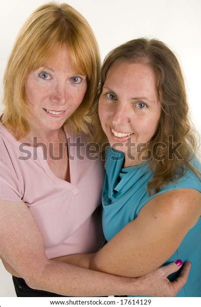Attractive Mature Lesbian Couple Hugging Each Photo De Stock Modifiable 17614129