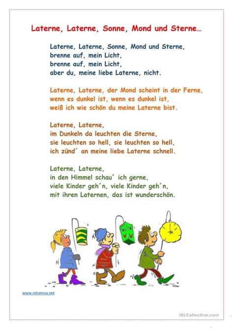 Kostenlose deutsche liedtexte, songtext, liedertexte zum ausdrucken, songtexte, o. Laterne, Laterne, Sonne, Mond und Sterne - Deutsch Daf ...