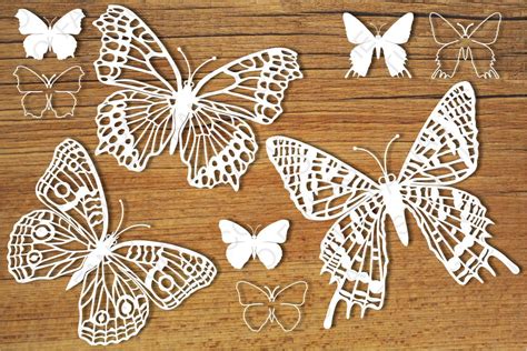 Butterflies Set 5 Svg Files For Silhouette Cameo And Cricut By
