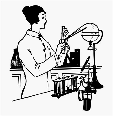 Science Lab Clipart Black And White Hd Png Download Kindpng