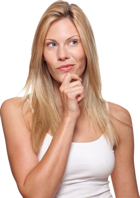 Download Thinking Woman Png Image For Free