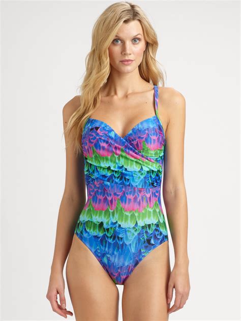 Gottex One Piece Sweetheart Swimsuit In Blue Lyst