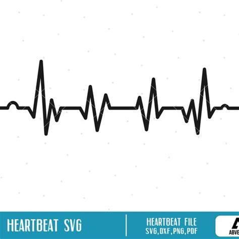 Heartbeat Svg Lifeline Svg Heartbeat Clip Art Heartbeat Etsy Canada