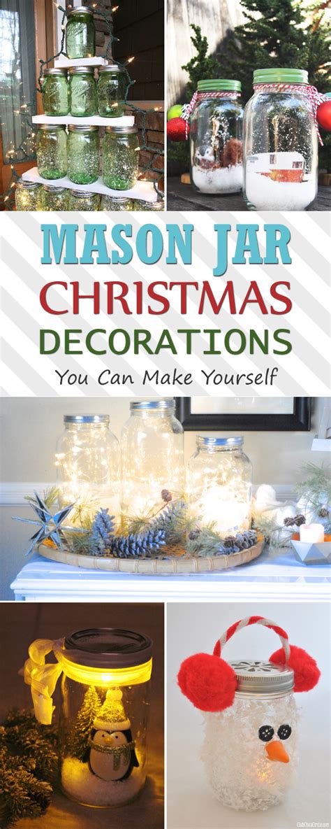 Home fills our hearts and our conversations. 12 Mason Jar Christmas Decorations You Can Make Yourself
