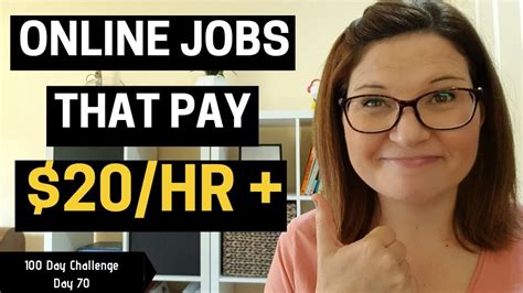 Online Jobs that Pay $20/hour + - YouTube