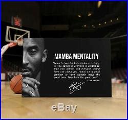 Original Art On Canvas Kobe Bryant Quote Poster Kobe Bryant Canvas