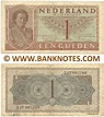 Netherlands 1 Gulden 1949 Muntbiljet - Coin Bill - Holland - Dutch ...