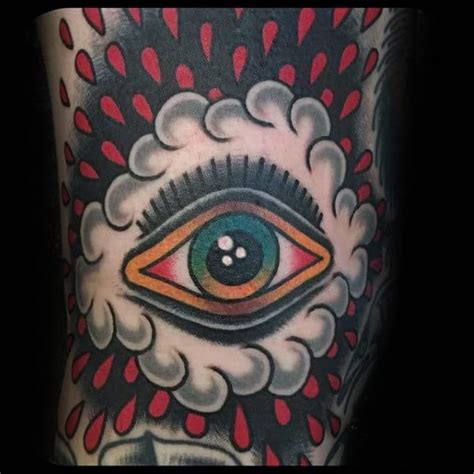 50 Traditional Eye Tattoo Designs For Men Old School Ideas