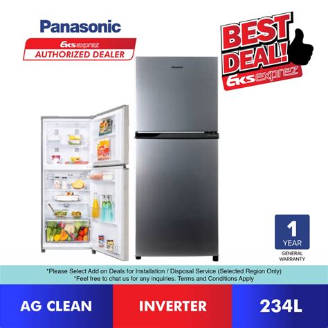 Panasonic 2 Door Top Freezer Inverter Fridge 234l Nr Bl263vpmy