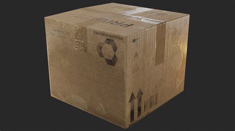 Artstation Cardboard Boxes 3d Model Game Assets