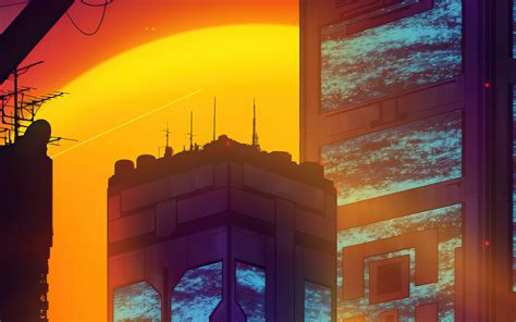 1440x900 Synthwave Buildings 4k 1440x900 Resolution Hd 4k Wallpapers