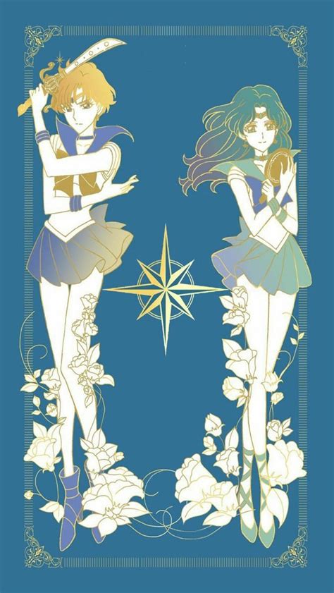 Free Download Sailor Uranus Sailor Neptune Iphone Wallpaper Sailor X For Your